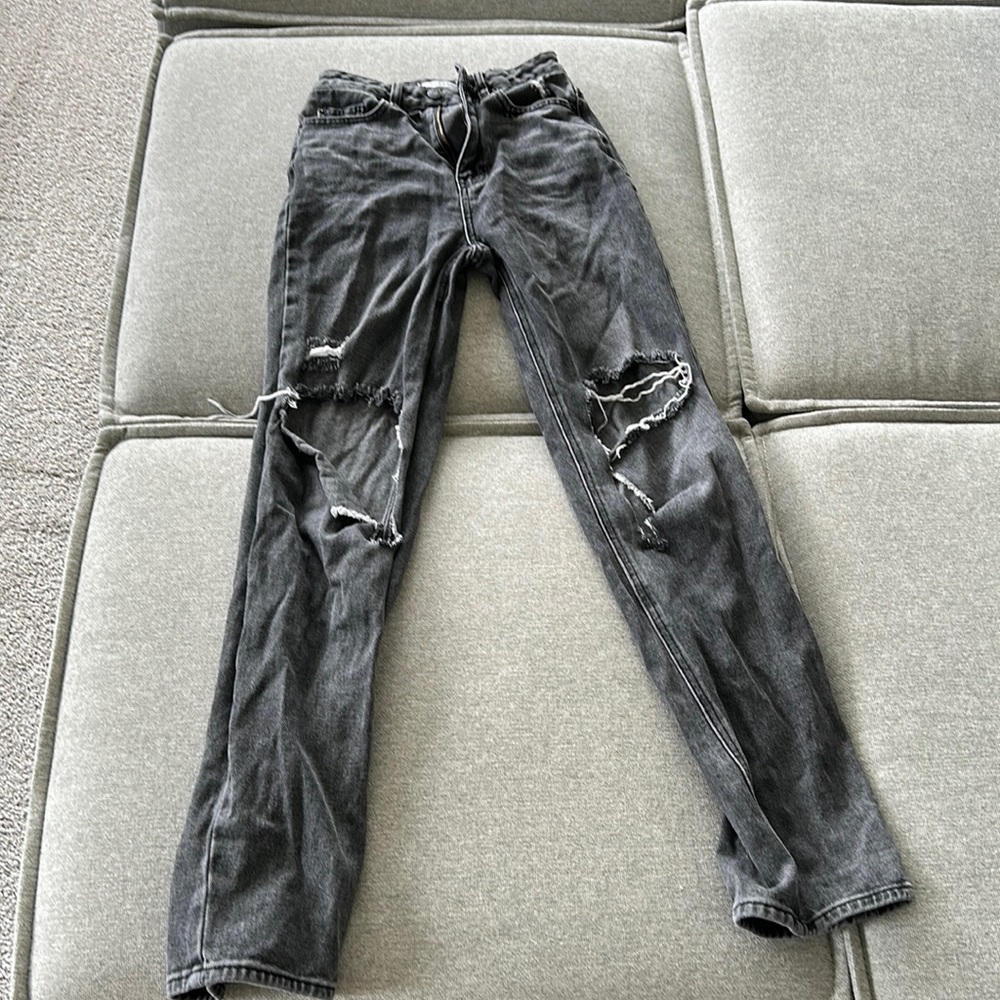 Pacsun Black Distressed Jeans